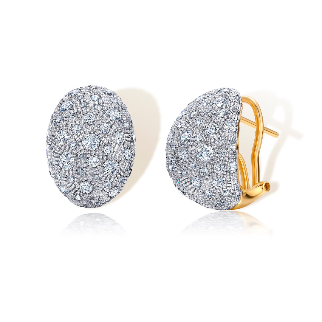 18K Yellow Gold & Diamond Bahia Statement Earrings