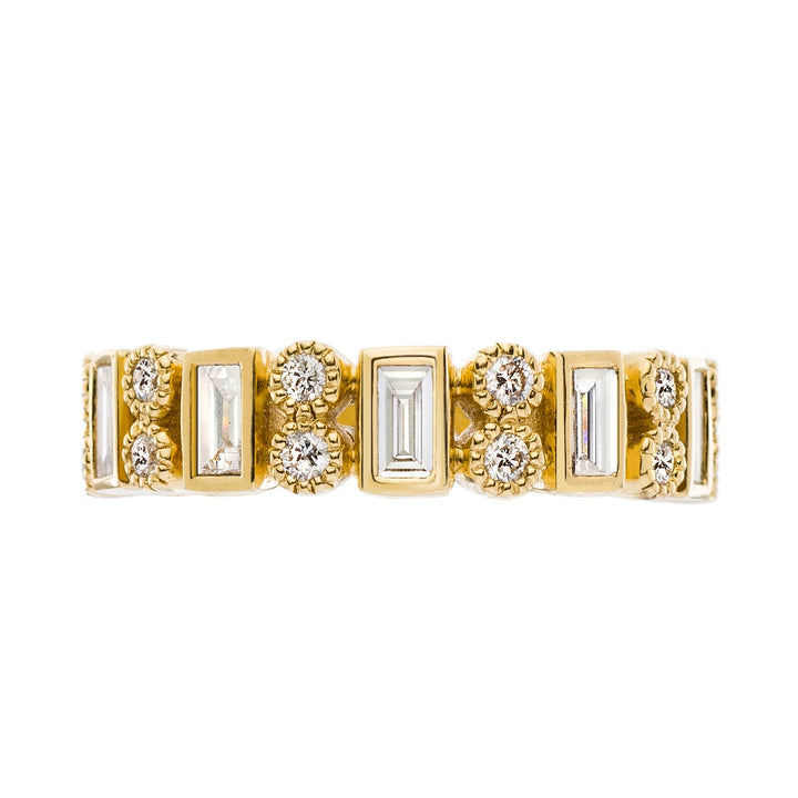 18K Yellow Gold Modern Heritage Diamond Ring