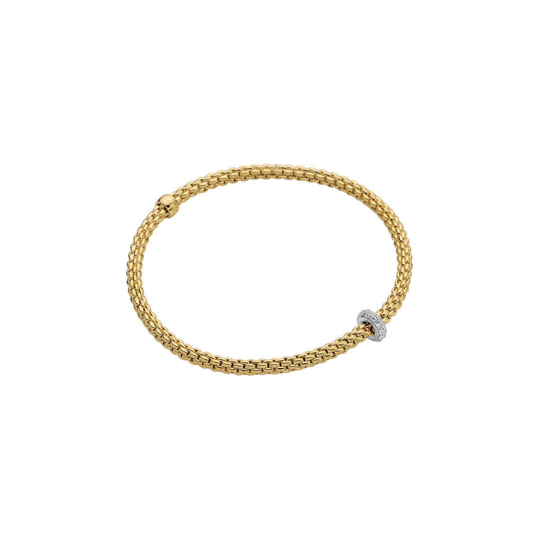 18K Yellow Gold Prima Flexible Diamond Bracelet
