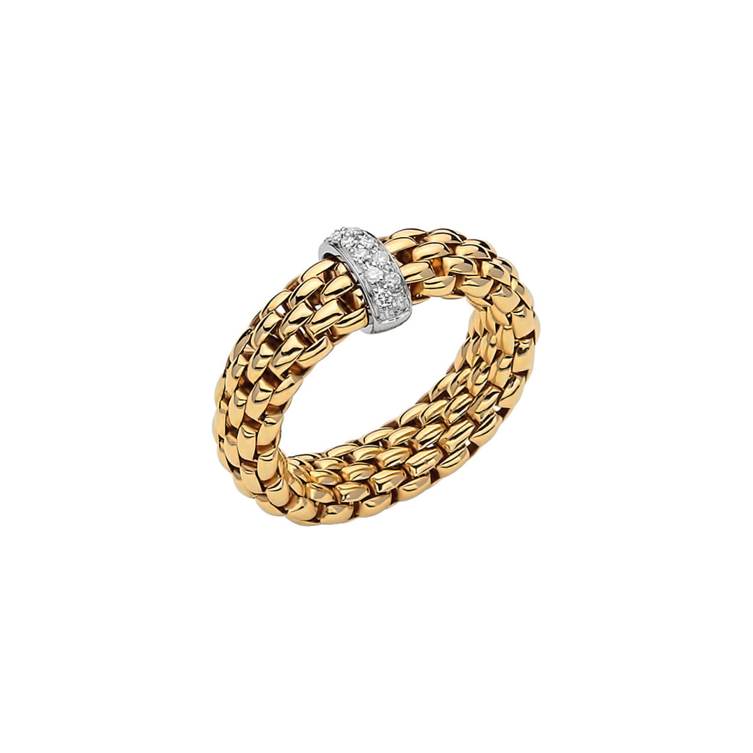 18K Yellow Gold Vendome Flex Diamond Ring