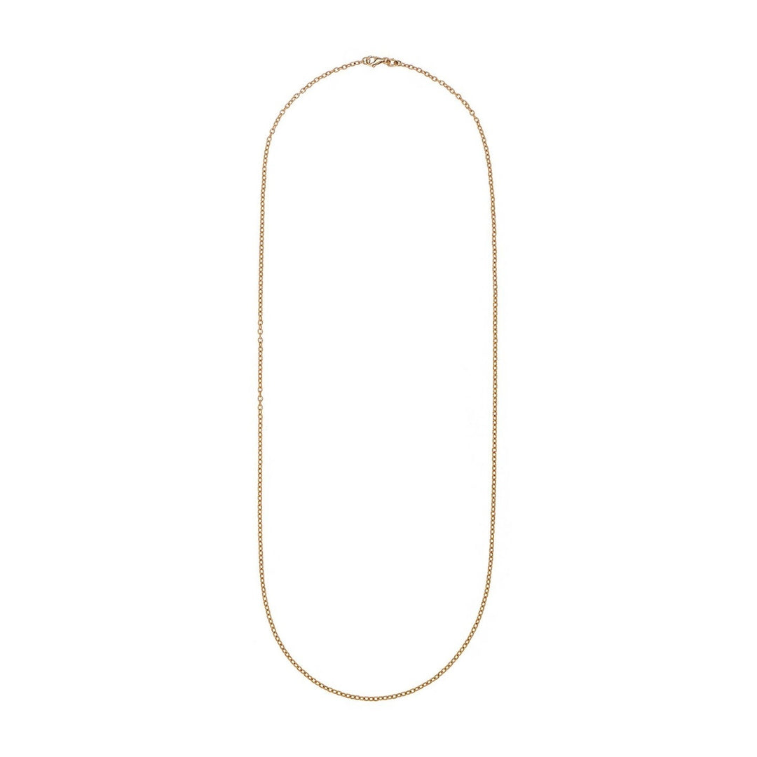 14K Yellow Gold Small Twisted Oval 18" Chain.