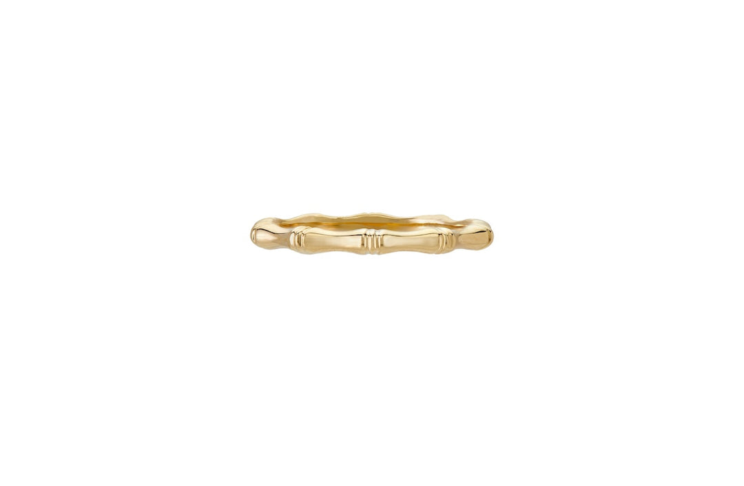 18K Yellow Gold "Bamboo" Band