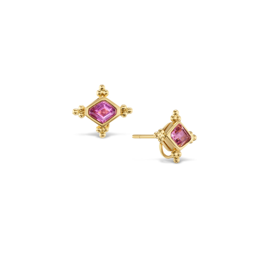 18K Yellow Gold & Tourmaline Earrings