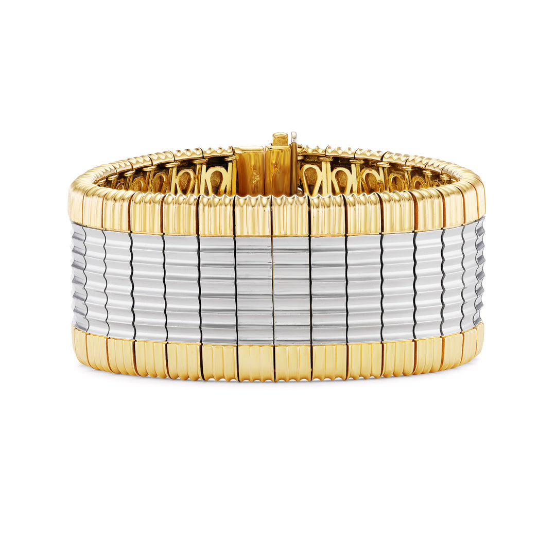 18K Yellow Gold & Platinum "Anita" Bracelet