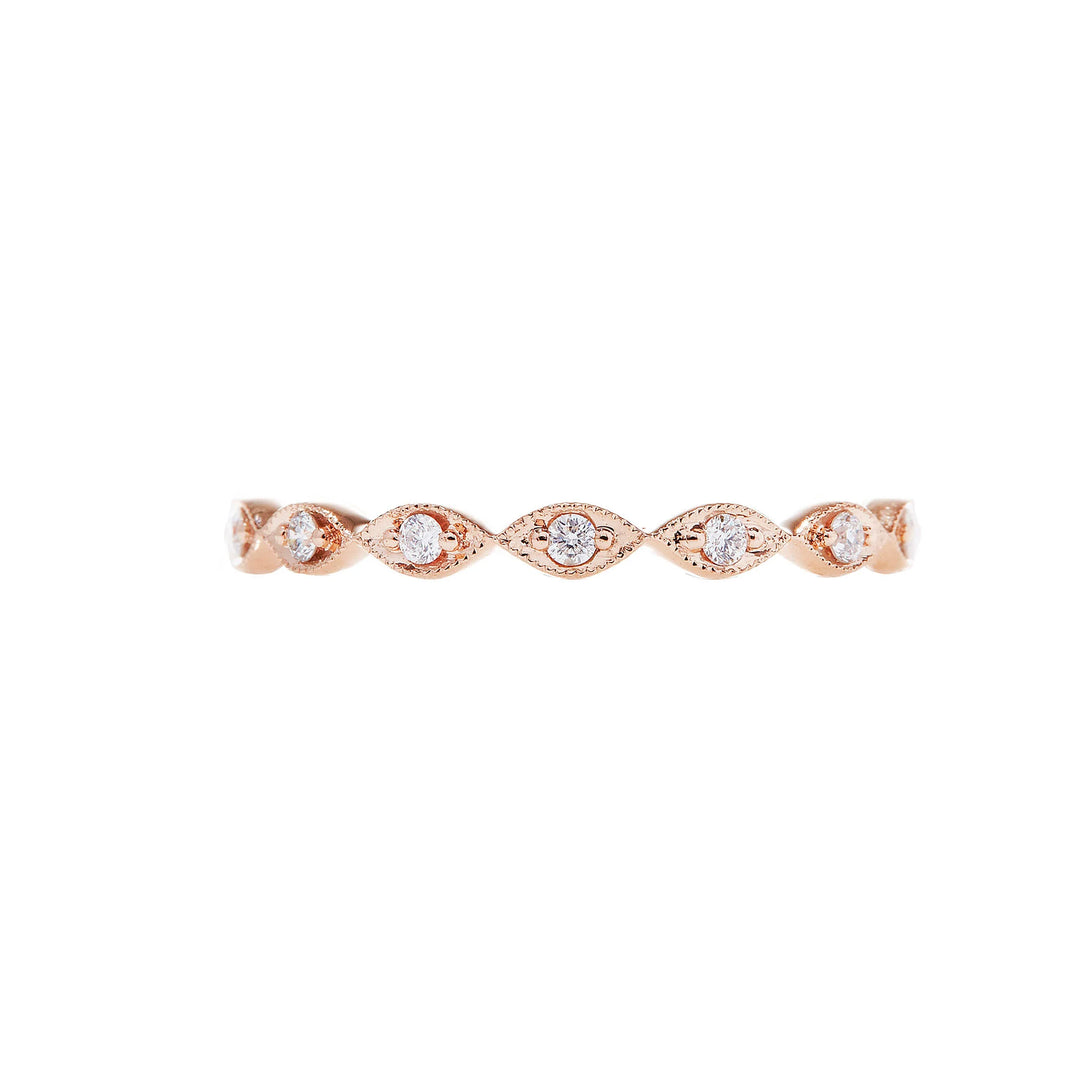 18K Rose Gold Eleanor Diamond Band