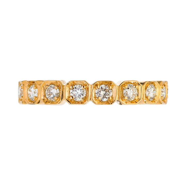 18K Rose Gold Eva White Diamond Band