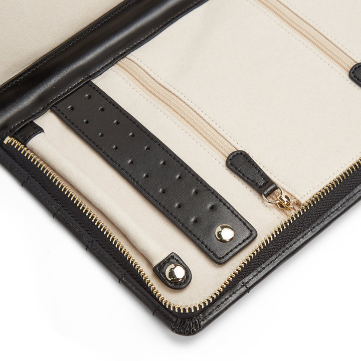 Large Black Caroline Travel Jewelry Portfolio.