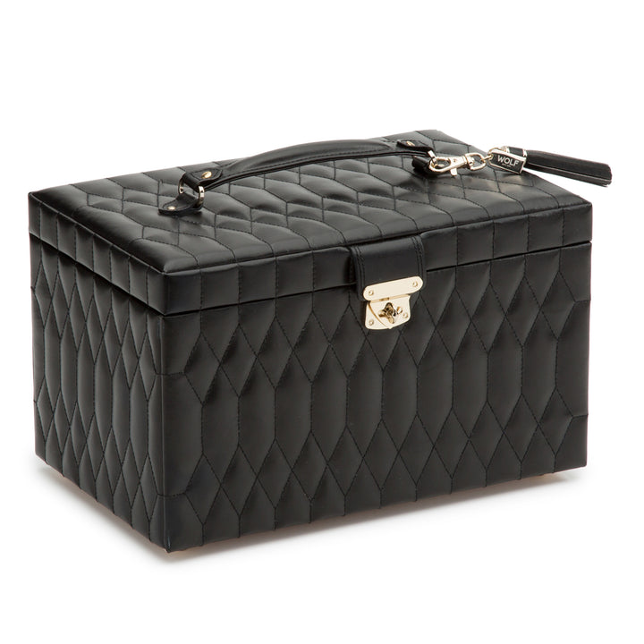 Large Black Caroline Jewelry Case