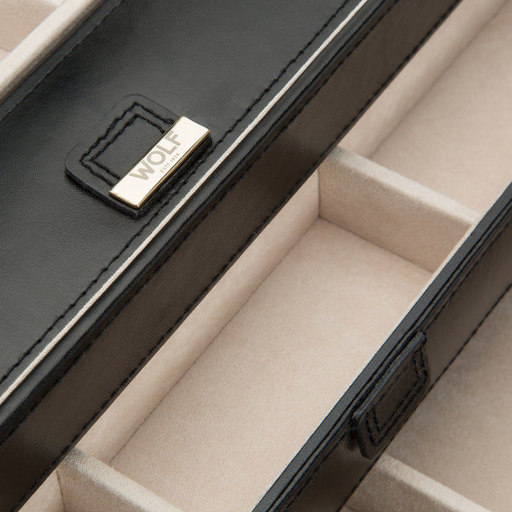 Large Black Caroline Jewelry Case