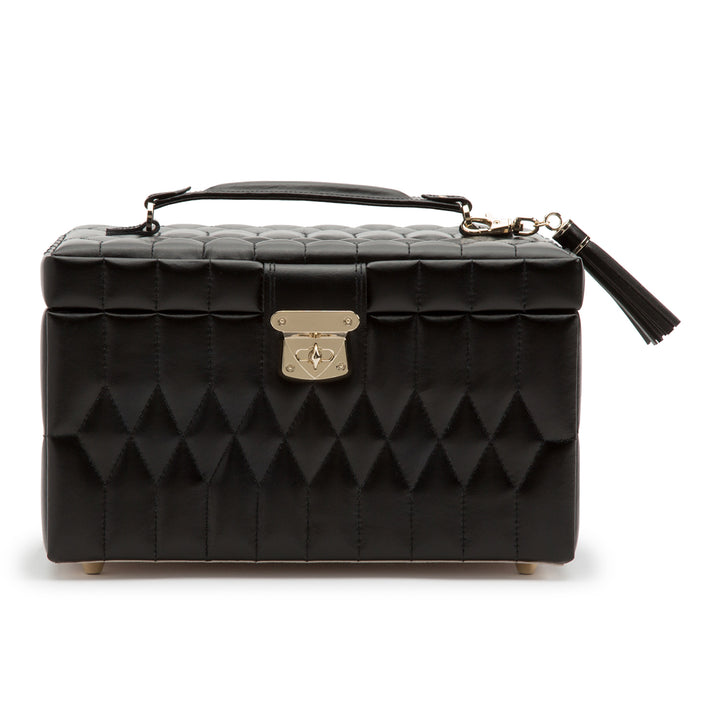 Medium Black Caroline Jewelry Case