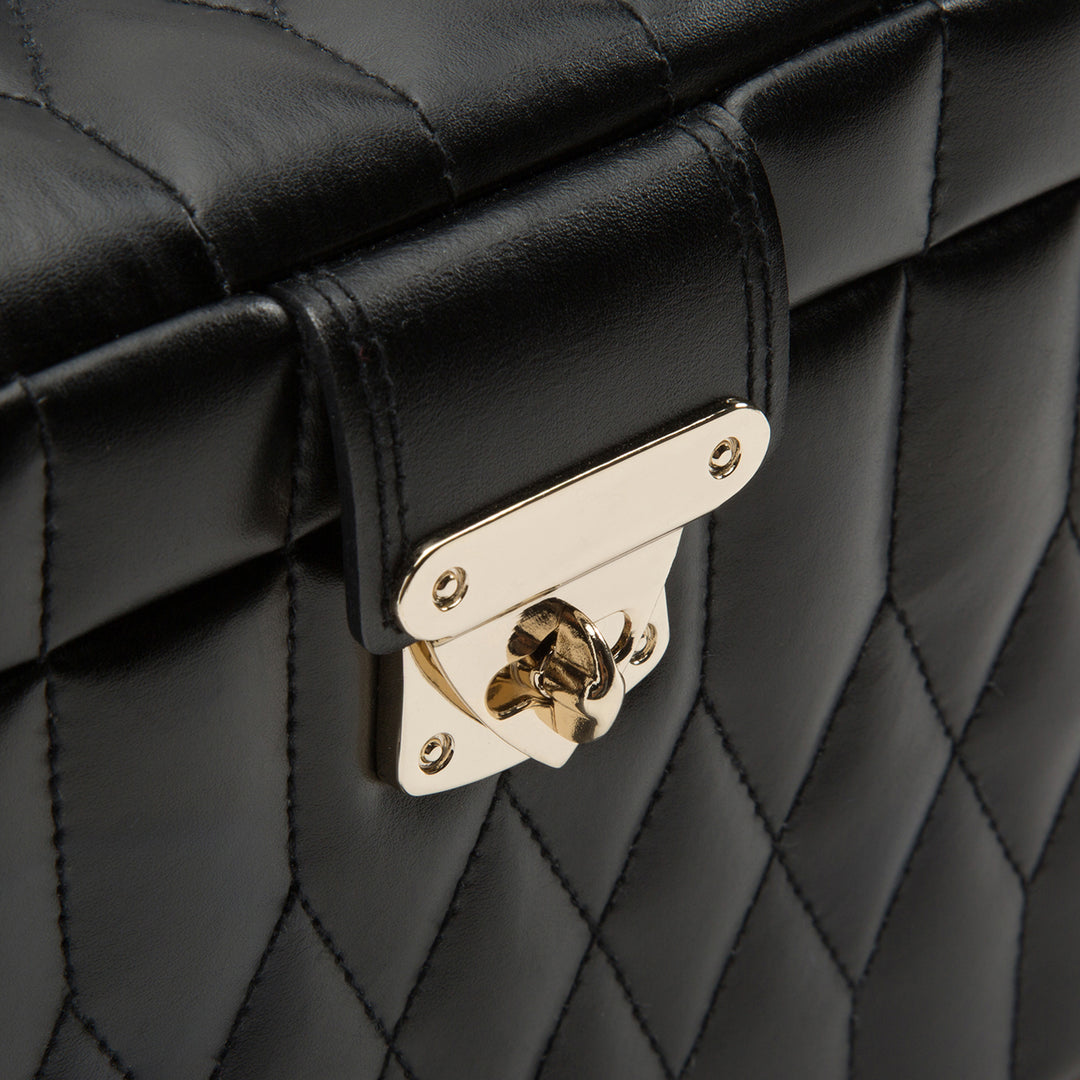 Medium Black Caroline Jewelry Case