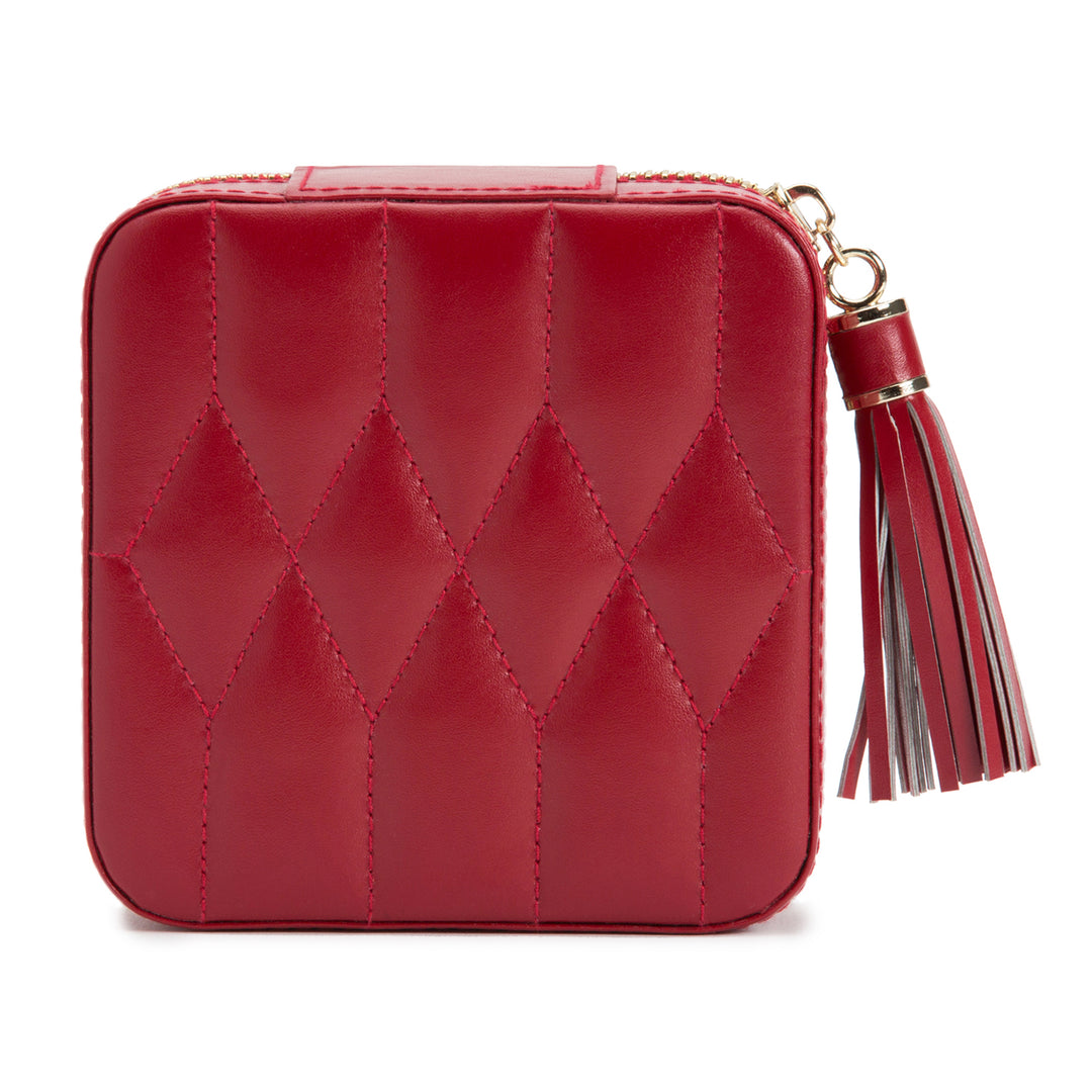 Small Red Caroline Zip Travel Case