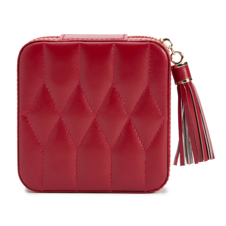 Small Red Caroline Zip Travel Case