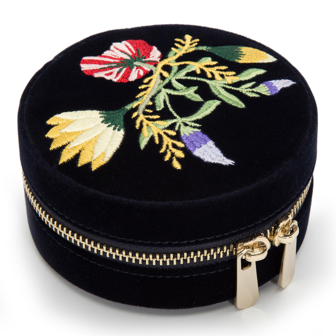 Zoe Round Zippered Travel Case;