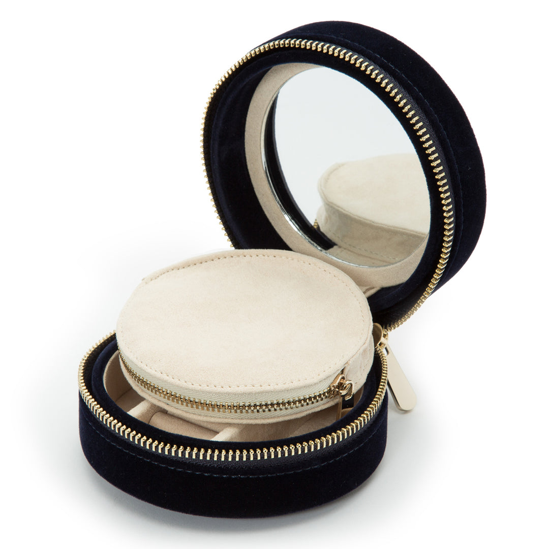 Zoe Round Zippered Travel Case;