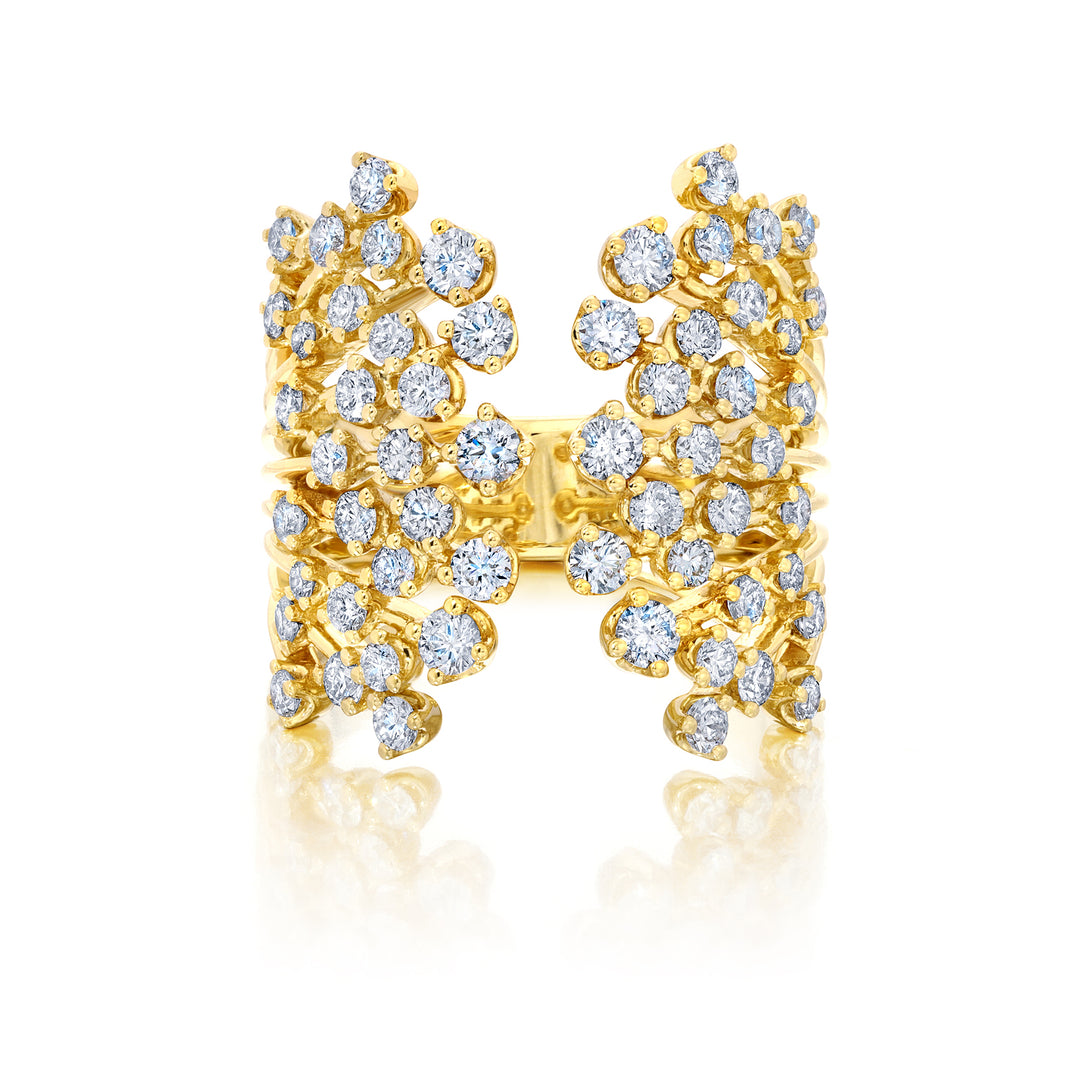 18K Yellow Gold & Diamond "Acai" Ring