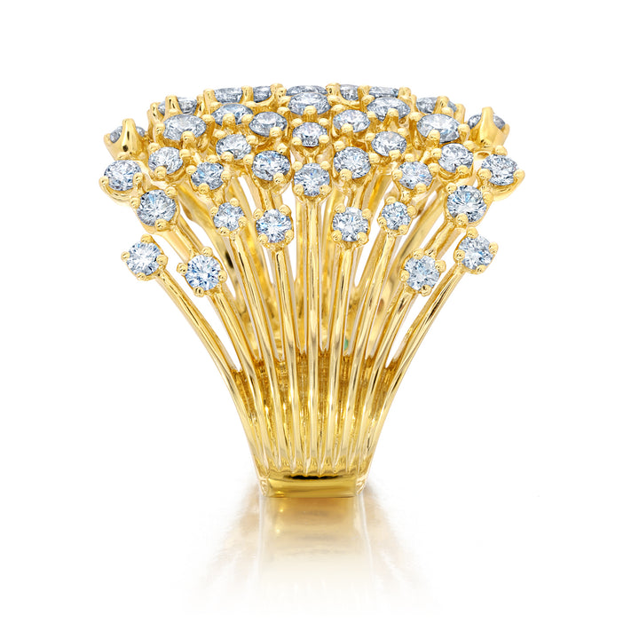 18K Yellow Gold & Diamond "Acai" Ring