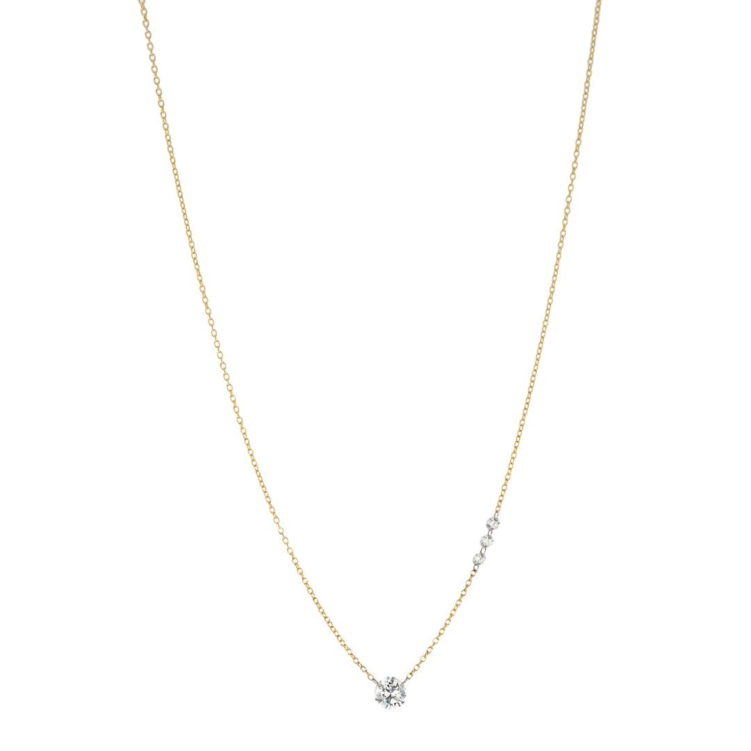 18K Yellow Gold Firefly Diamond Necklace