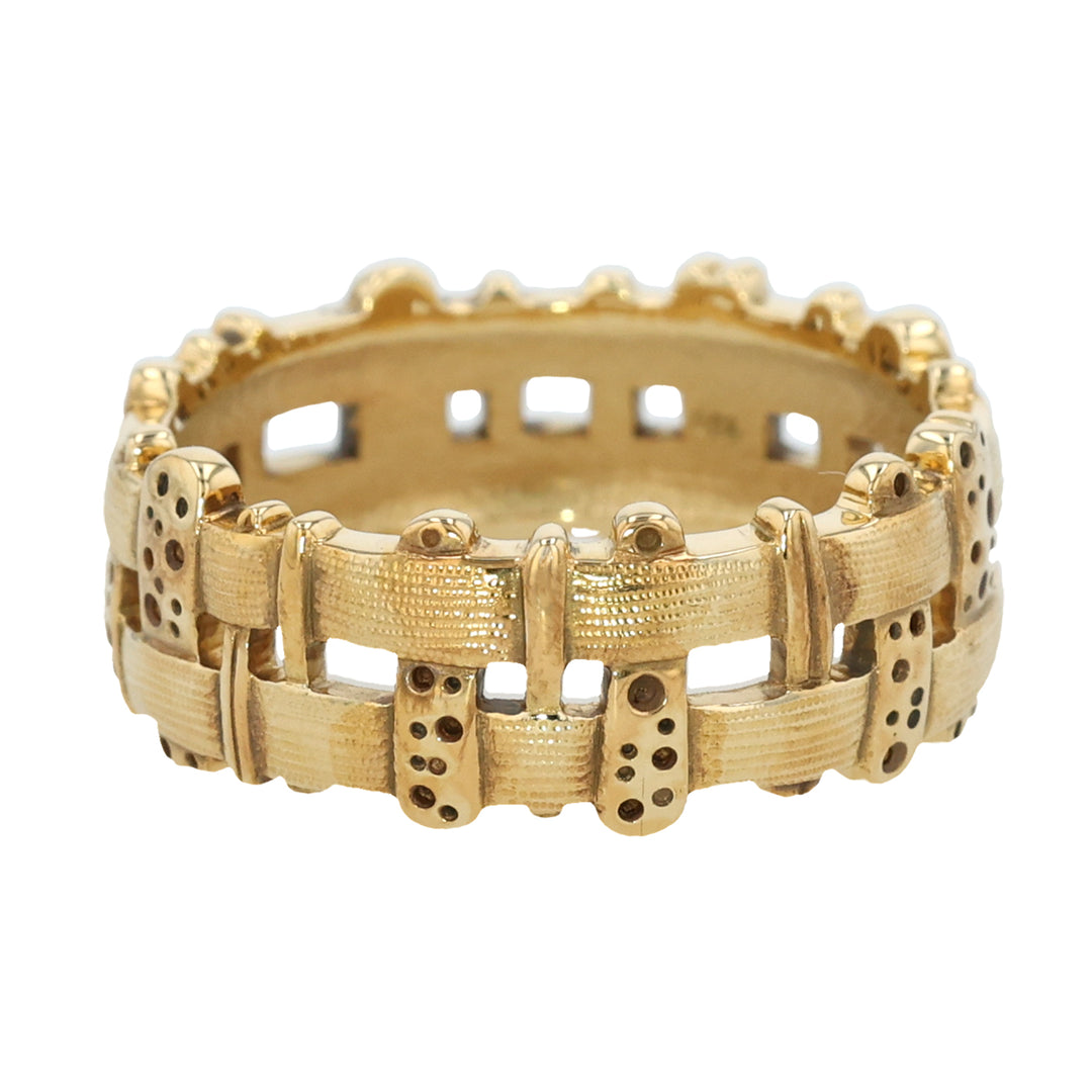18K Yellow Gold Woven Band