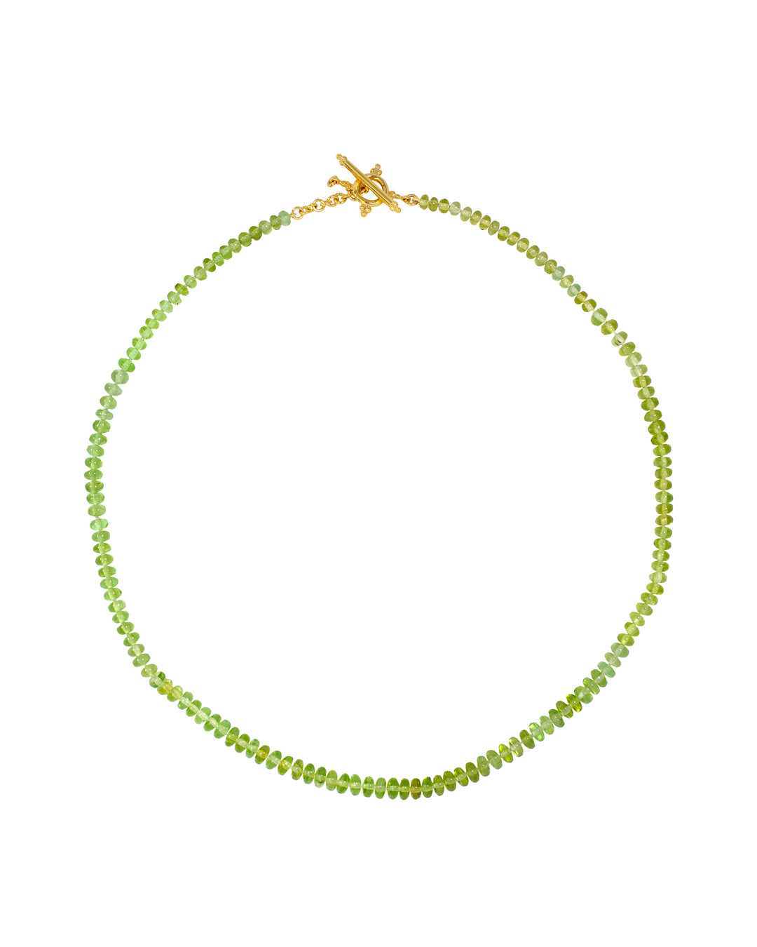 18K Yellow Gold Peridot Necklace “Ultramarine”