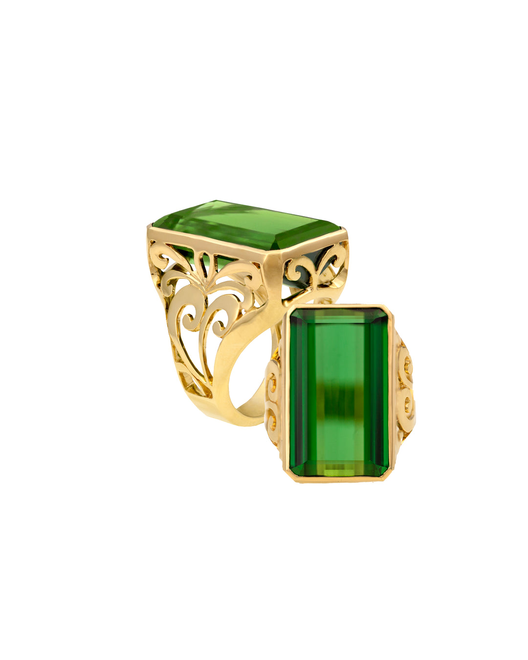 18K Yellow Gold Tourmaline Ring