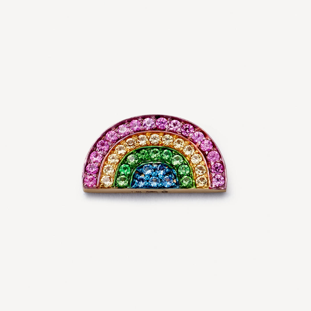 18K Yellow Gold Rainbow Charm
