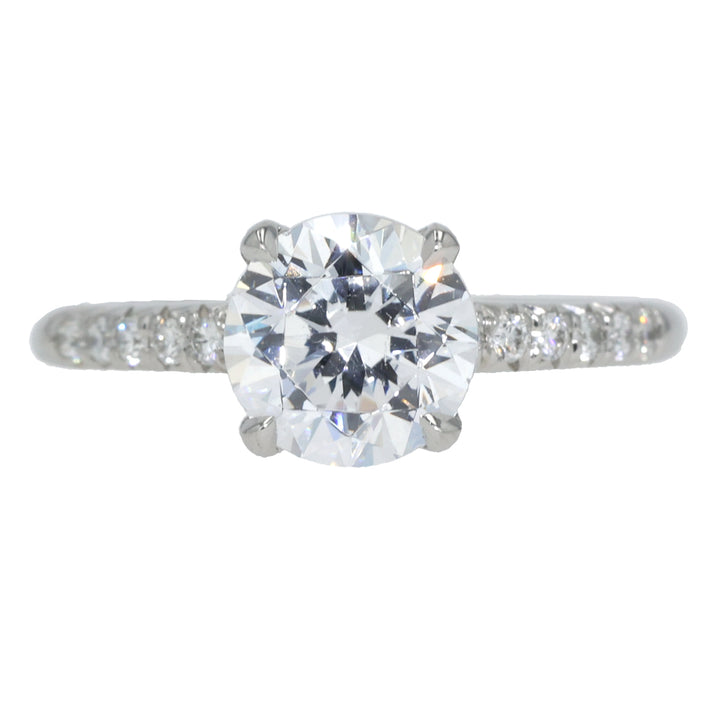 Platinum & Pave Diamond Nolita Engagement Ring