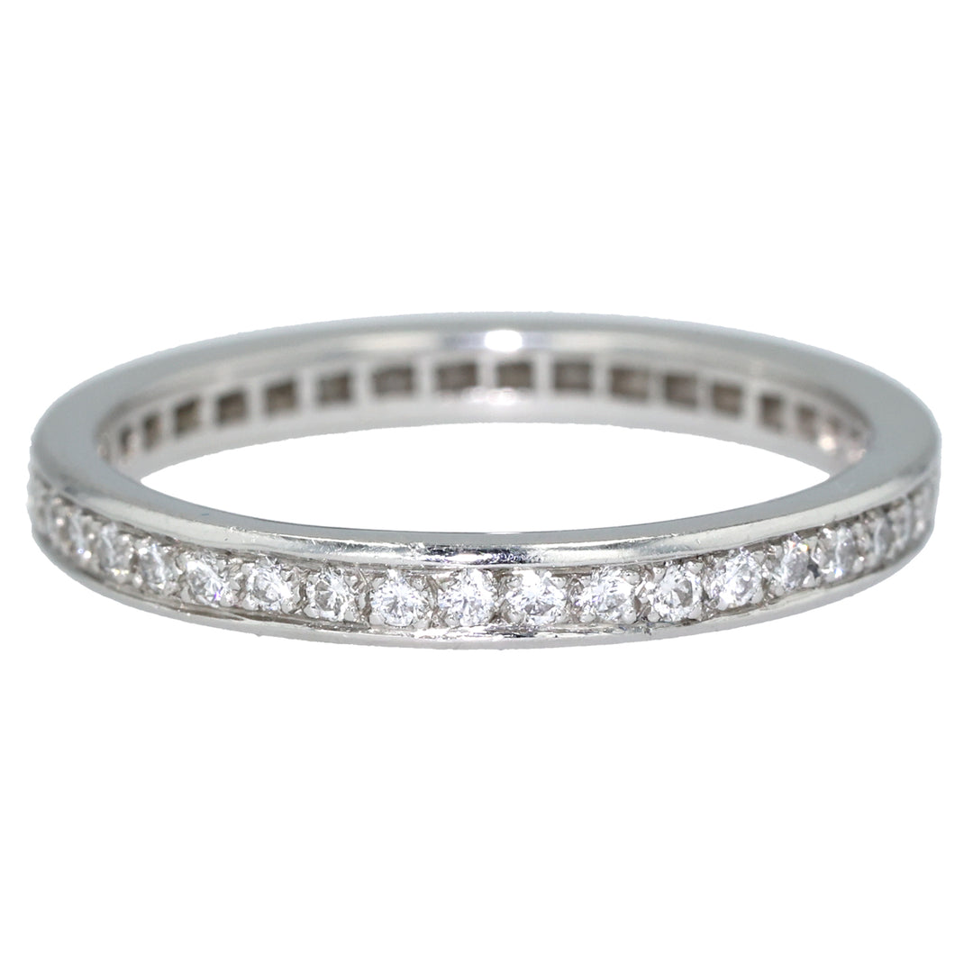 Platinum Small Madison Diamond Eternity Wedding Band