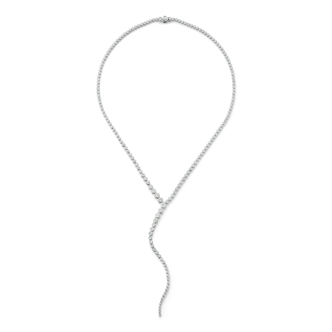 18K White Gold Vega Diamond Necklace