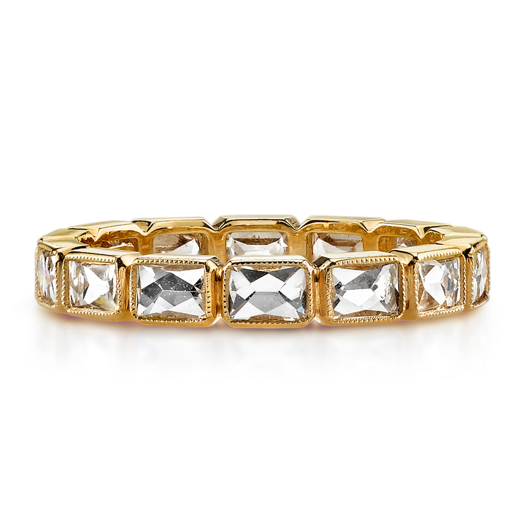 18K Yellow Gold Julia French Cut Diamond Eternity Band