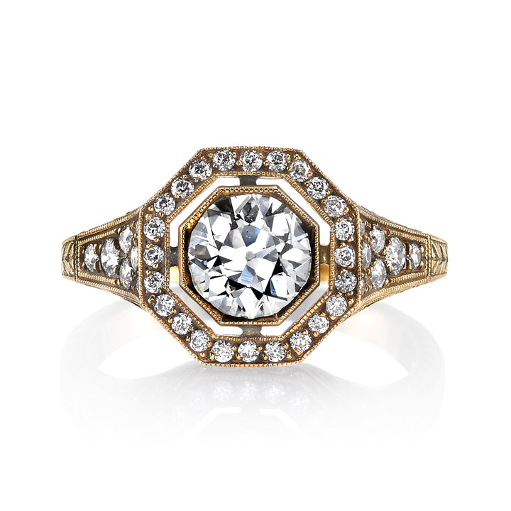 18K Yellow Gold McKenna Old European Cut Diamond Ring