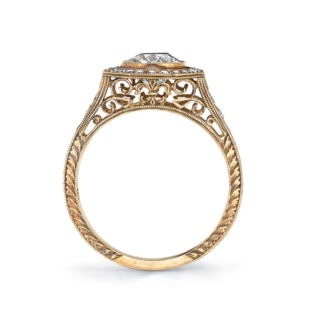 18K Yellow Gold McKenna Old European Cut Diamond Ring