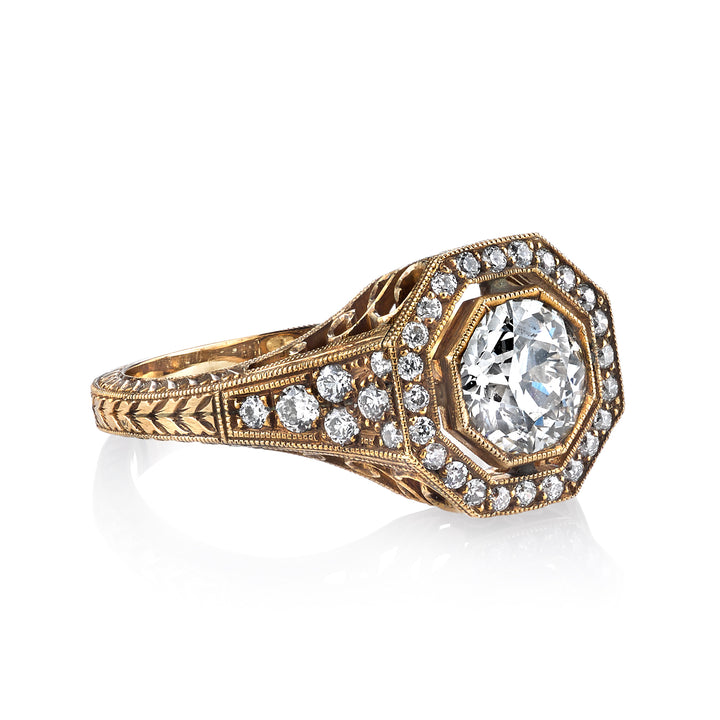 18K Yellow Gold McKenna Old European Cut Diamond Ring
