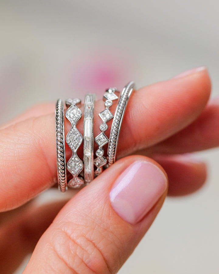 18K White Gold Catherine White Diamond Eternity Band