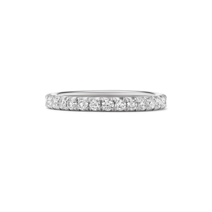 Platinum and Natural Diamond Eternity Band