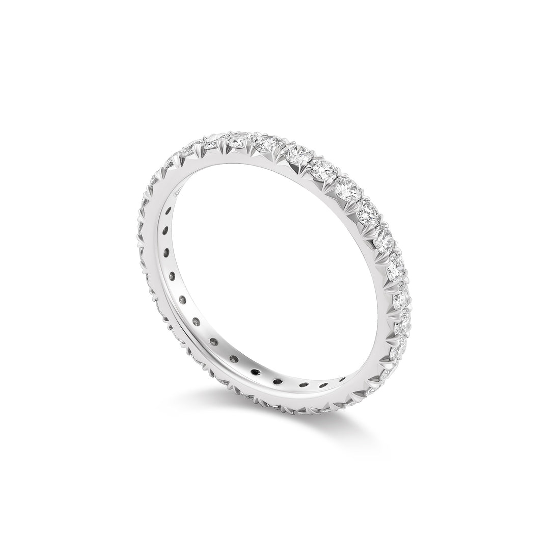Platinum and Natural Diamond Eternity Band