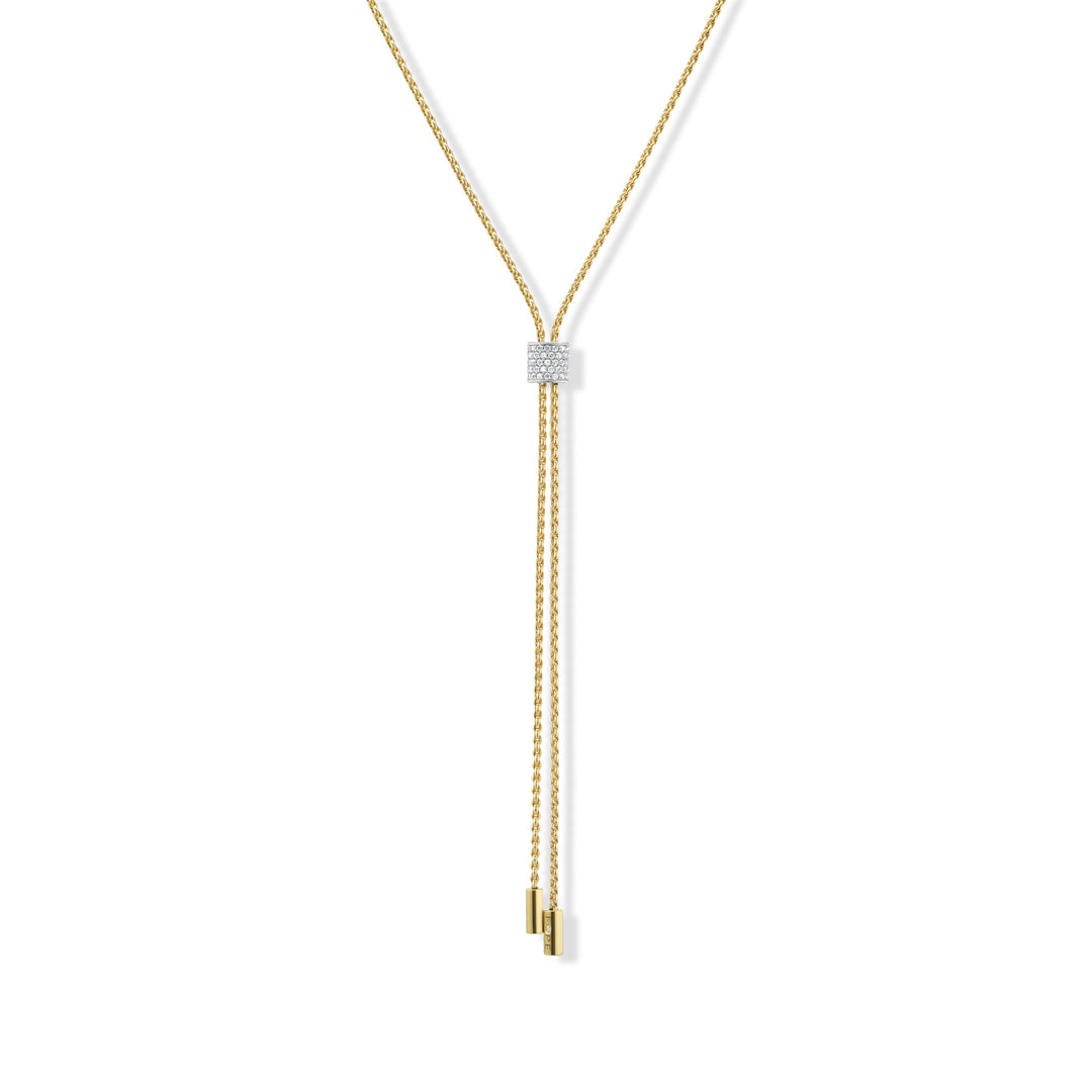 18K Yellow Gold &  Diamond Lariat-Style Aria Necklace