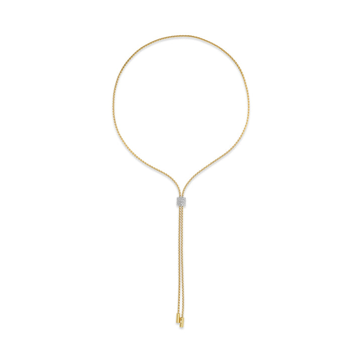18K Yellow Gold &  Diamond Lariat-Style Aria Necklace