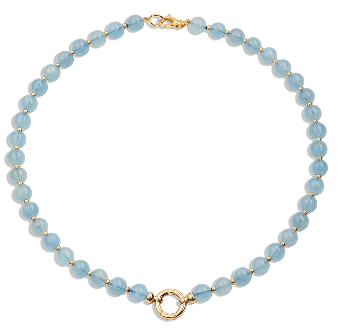 18K Yellow Gold and Aquamarine Limited Edition Story Strand Necklace