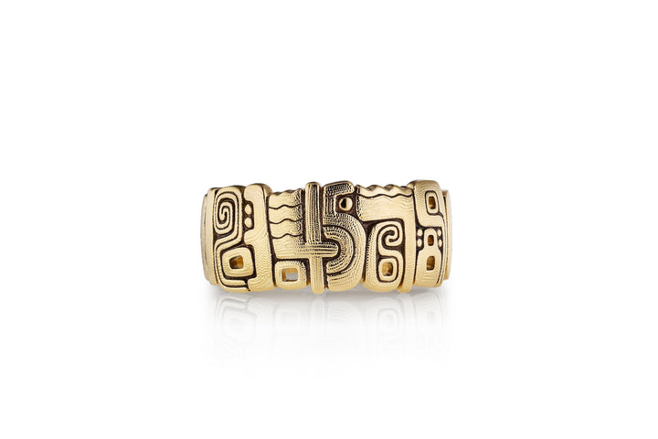 18K Yellow Gold Numbers Ring