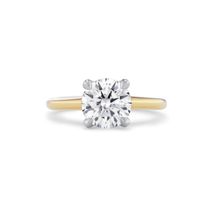 18K Yellow Gold & Lab Grown Round Brilliant Diamond Engagement Ring