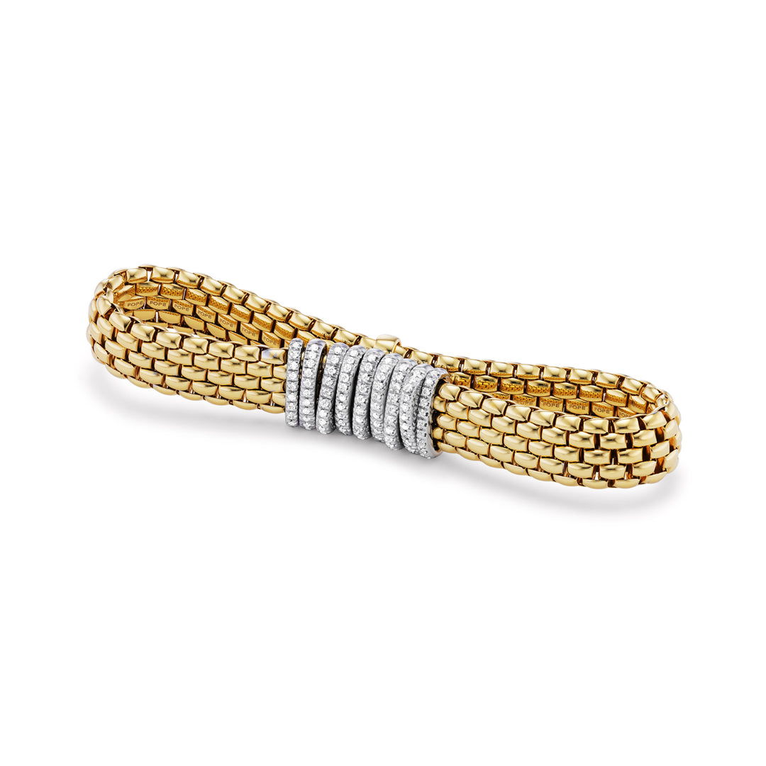 18K Yellow Gold Panorama Flex'it Diamond Bracelet