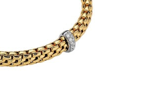 18K Yellow Gold & Diamond Flex'It Bracelet from FOPE Vendome Collection