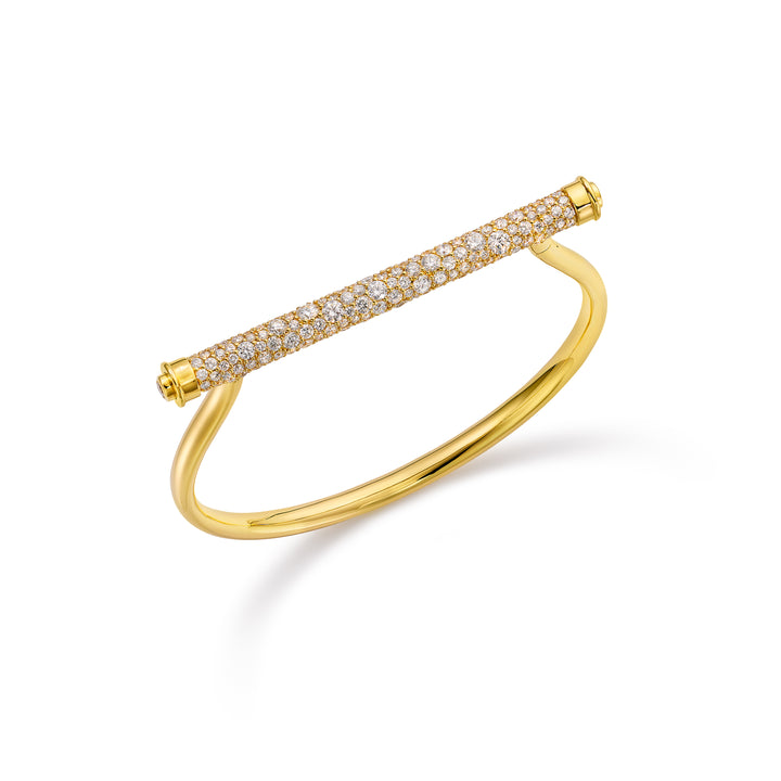 18K Yellow Gold & Diamond Magic Wand Bracelet
