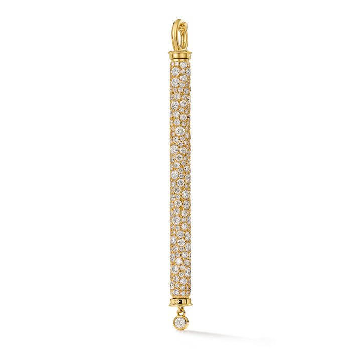 18K Yellow Gold Magic Wand Charm with over 7 carats of Diamonds
