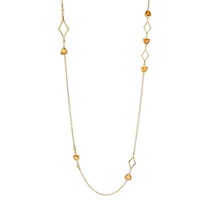 18K Yellow Gold & Citrine "Baldwin" Necklace