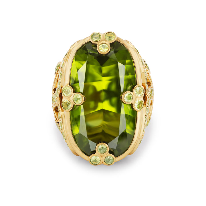 18K Yellow Gold &  Peridot Ring