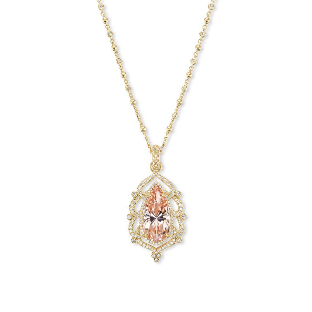 18k-yellow-gold-morganite-pear-pendant-with-diamond-accents-on-diamond-bail