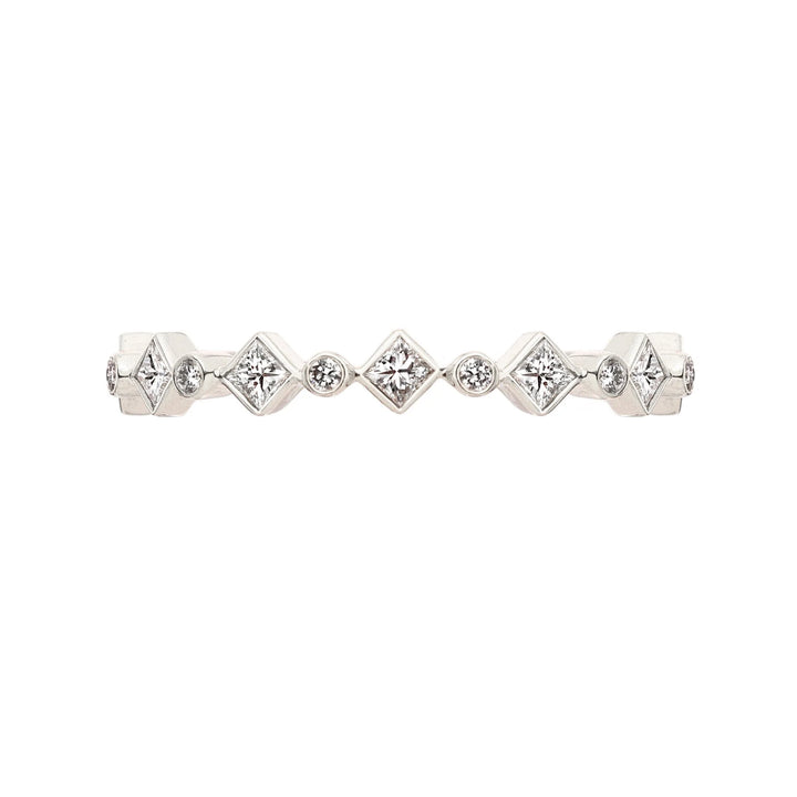 18K White Gold Catherine White Diamond Eternity Band