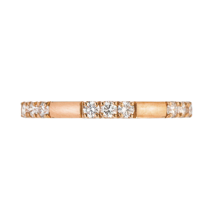18K Rose Gold Diamond Luna Band